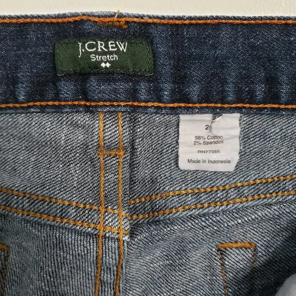 J.Crew Stretch Matchstick Jeans Size 26